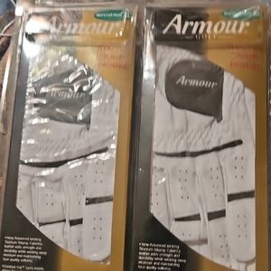 White Men's Golf Gloves